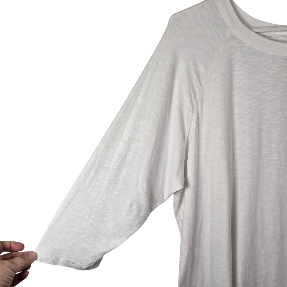Torrid Womens Super Soft Slub Knit Jersey 3/4 Sleeve Size3(3X) StretchyScoopNeck